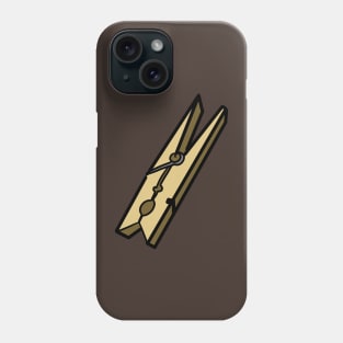 Wood Clothes Pin Phone Case