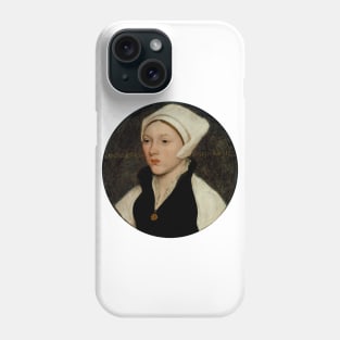 Portrait of a Young Woman with a White Coif Phone Case