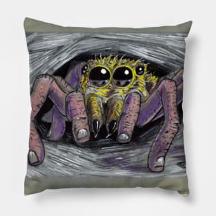 Finger Jumping Spider Pillow