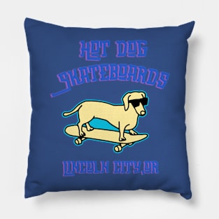 Hot dog skateboards Pillow