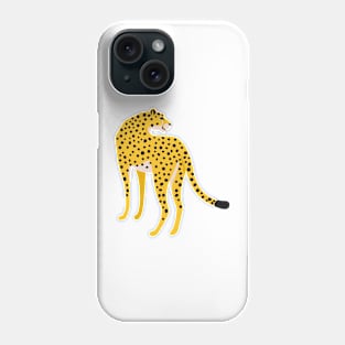 The Stare: Golden Leopard Edition | African Cheetah | Tropical Pop Art Phone Case