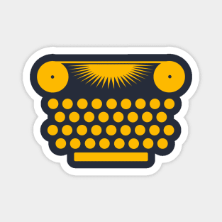 Dispatches Typewriter (Gold) Magnet