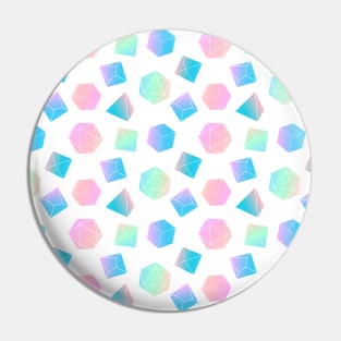 Kawaii Pastel Dice Print Pin