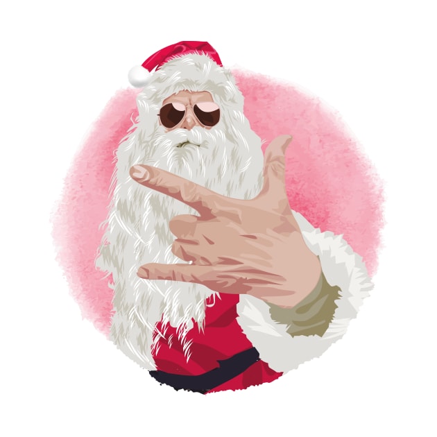 Funny Santa Claus, Merry Christmas, Dope Santa by Utopia Shop