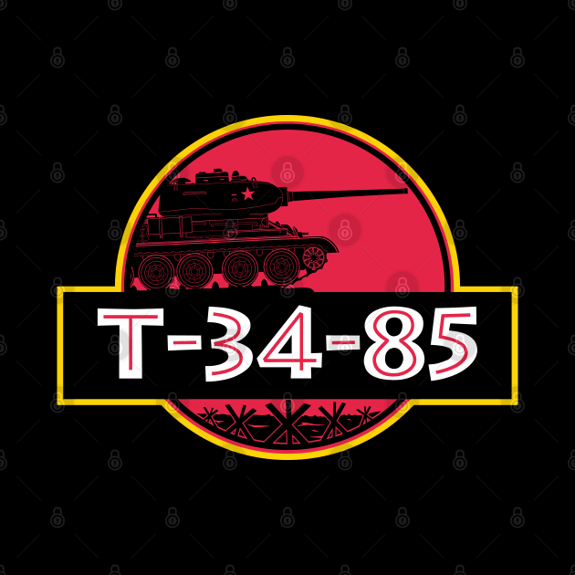 T-34-85 as a dinosaur! by FAawRay