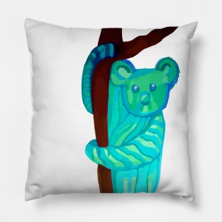 Teal Koala Pillow