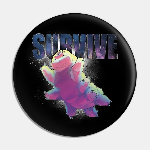 Survive like a Tardigrade Pin by Gatobob