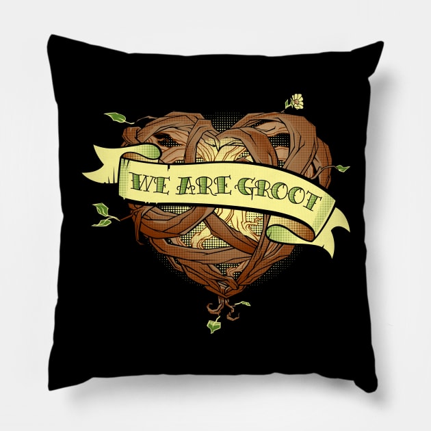 We Are Groot Pillow by RoguePlanets