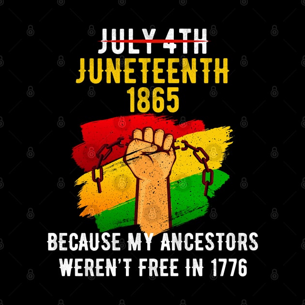 Juneteenth June 19, 1865, African American Melanin Black by Magic Arts