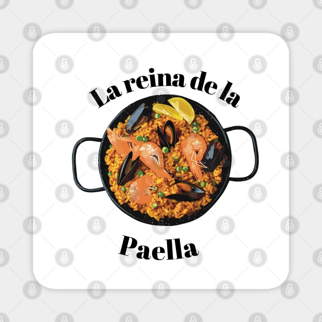 La reina de la paella Magnet by Holailustra