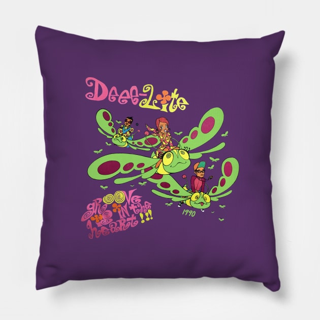 Deeelite groove in the heart collector from the 90s Pillow by BACK TO THE 90´S