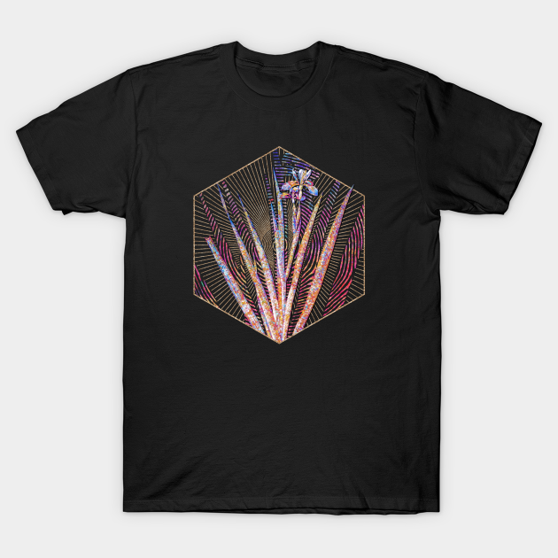 Discover Stinking Iris Floral Rainbow Mosaic - Flower Mosaic - T-Shirt