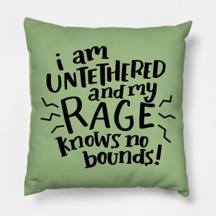 Untethered (black) Pillow