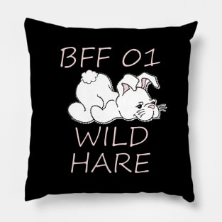 BFF 01 WILD HARE Matching Design for Best Friends Pillow