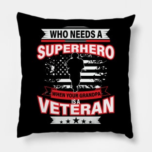 Superhero Veteran Pillow