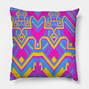 Pan Pride Abstract Geometric Mirrored Design Pillow