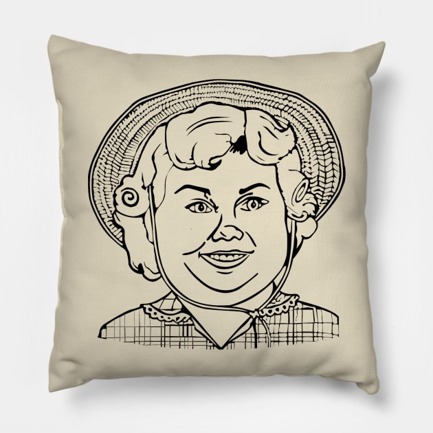 Big Deborah // Vintage Style Design Pillow by Indanafebry