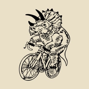 SEEMBO Dinosaur Triceratops Cycling Bicycle Biking Bicycling Bike T-Shirt