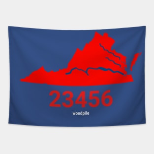 Virginia Beach Zip Code Tapestry