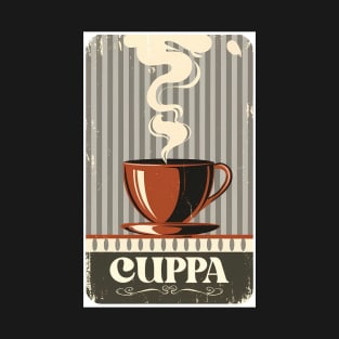 Vintage style CUPPA Coffee T-Shirt