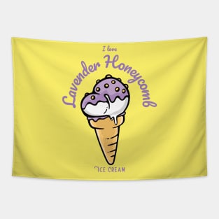 I Love Lavender Honeycomb Ice Cream Tapestry