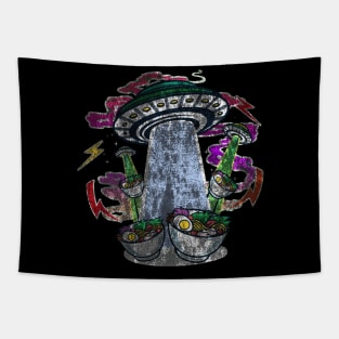 Distressed UFO Ramen Takeout Tapestry