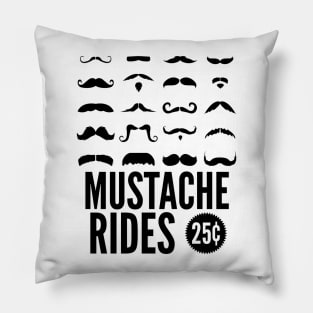 Mustache Rides Pillow