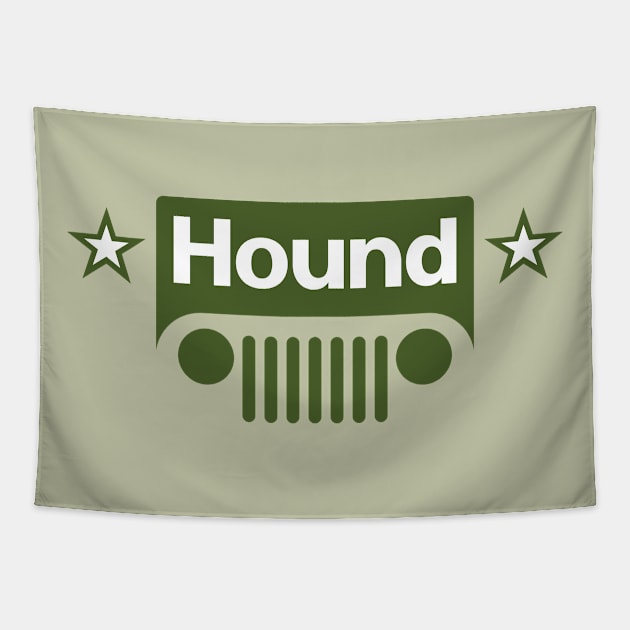 Hound (light background) Tapestry by lonepigeon