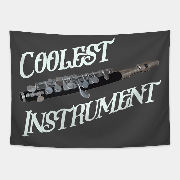 Coolest Piccolo Instrument Player Vintage Welsh Instrument British Music Tapestry by Mochabonk