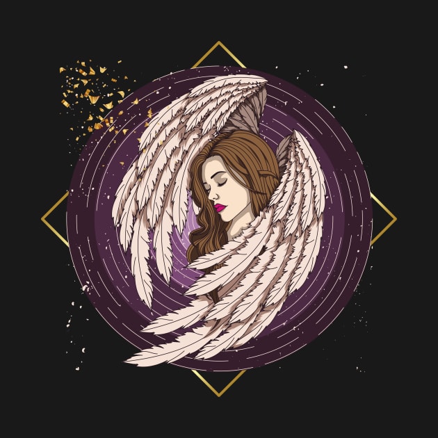 Angelic Wings Girl by Creativity Haven