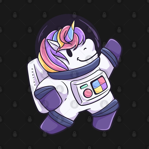 Unicorn Space Astronaut Gift by fansinn