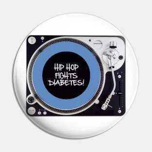 Hip Hop Fights Diabetes Pin