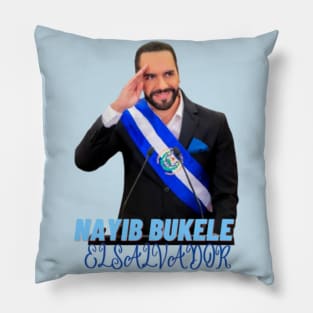 NAYIB BUKELE, PRESIDENTE DE EL SALVADOR Pillow