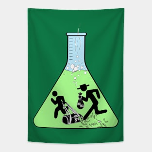 Breaking bad Heisenberg and Jesse Pinkman (Green) Tapestry