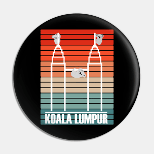 witziges Koala Lumpur Malaysia Stadt Kunst Frauen Pin