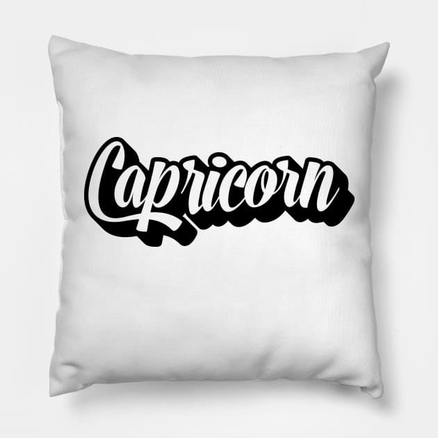 Capricorn Zodiac // Coins and Connections Pillow by coinsandconnections