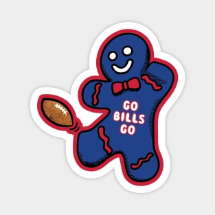 Buffalo Bills Gingerbread Man Magnet