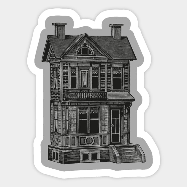 Doll house drawing - Drawing - Sticker