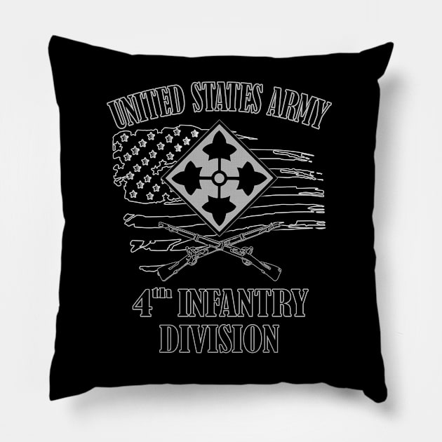 4th Infantry Division Pillow by Relaxed Lifestyle Products