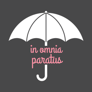 In Omnia Paratus Life and Death Brigade Umbrella T-Shirt