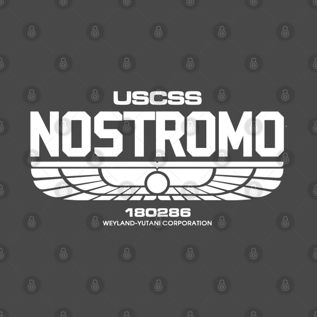 WeyLand -Yutani Nostromo white logo by obstinator