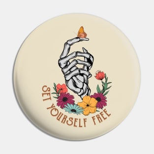 Positive message Set yourself free Pin