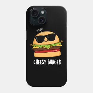 Cheesy Burger Funny Food Puns Phone Case