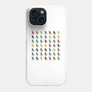 Chairs of many colours Phone Case