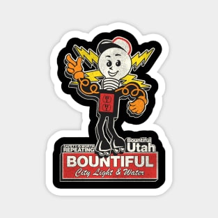 Bountiful Utah City Light & Water Reddy Kilowatt Sign Magnet