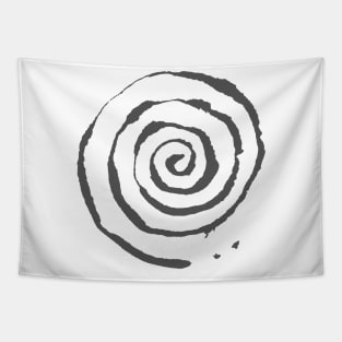 Spiral - Organic Symbol INK Tapestry