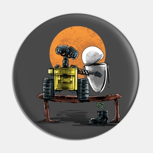 Robots Gazing at the Moon Pin