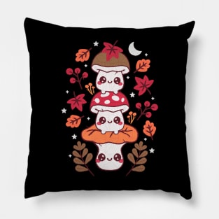 mushrooms embroidery patch Pillow