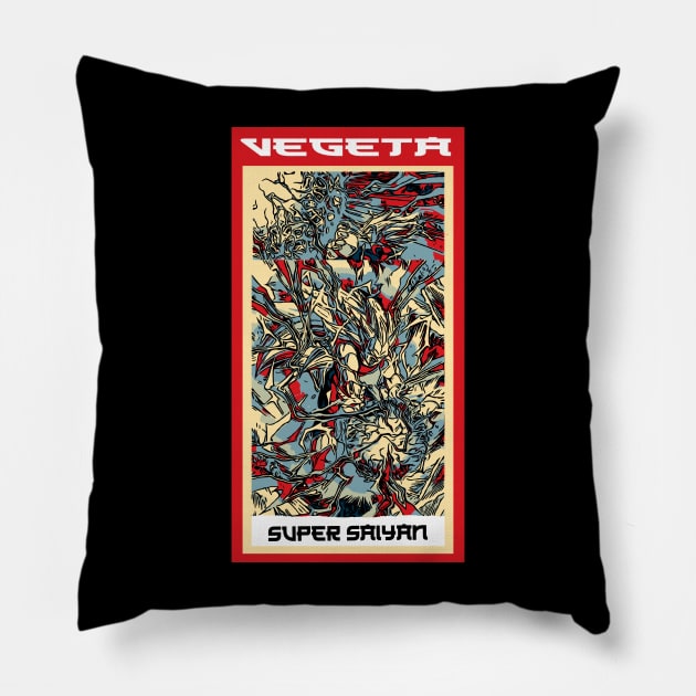 vegeta Pillow by FIFTY CLOTH