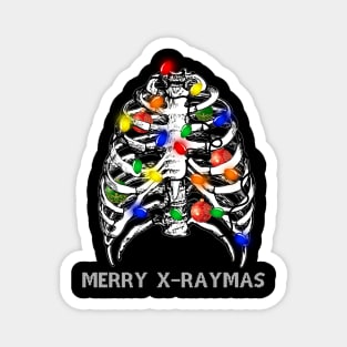 Merry X-raymas T-shirt Funny Christmas Gift Magnet